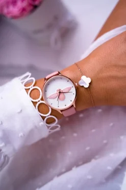 New Damski Zegarek Michael John Różowy Ivaria Zegarki