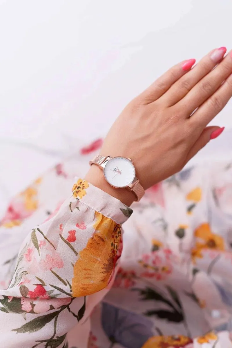 Outlet Damski Zegarek Różowe Złoto Inka Zegarki