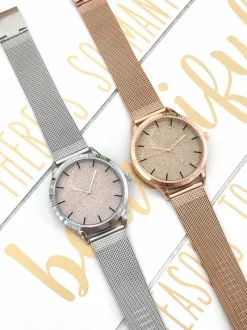 Hot Michael John Damski Zegarek Crux Złoty Brokat