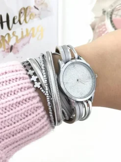 Online Michael John Damski Zegarek Nadine Srebrny