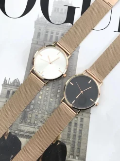 Clearance Michael John Damski Zegarek Lyssa Złota Bransoleta / Srebrna Tarcza