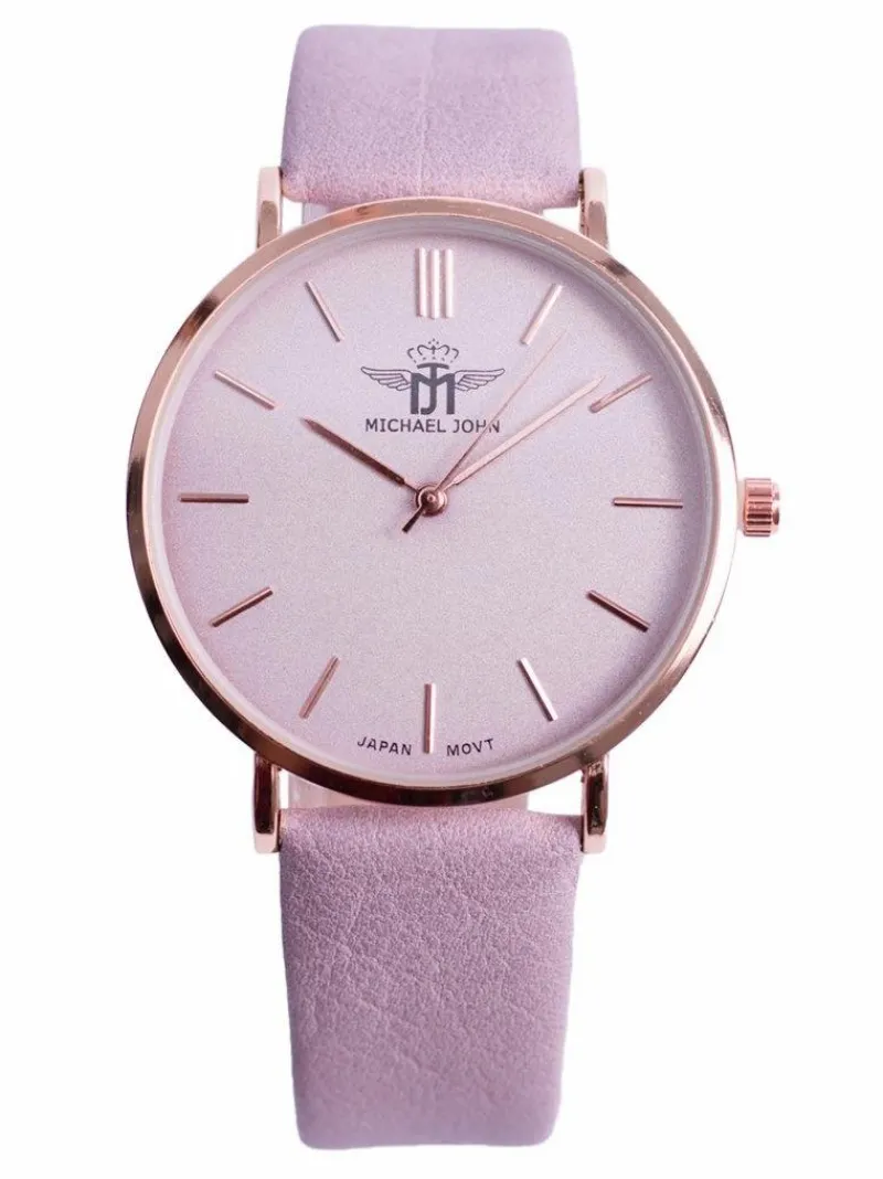 Clearance Michael John Damski Zegarek Florence 40mm Różowy Pasek