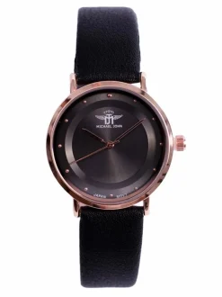 New Michael John Damski Zegarek Paule Czarny