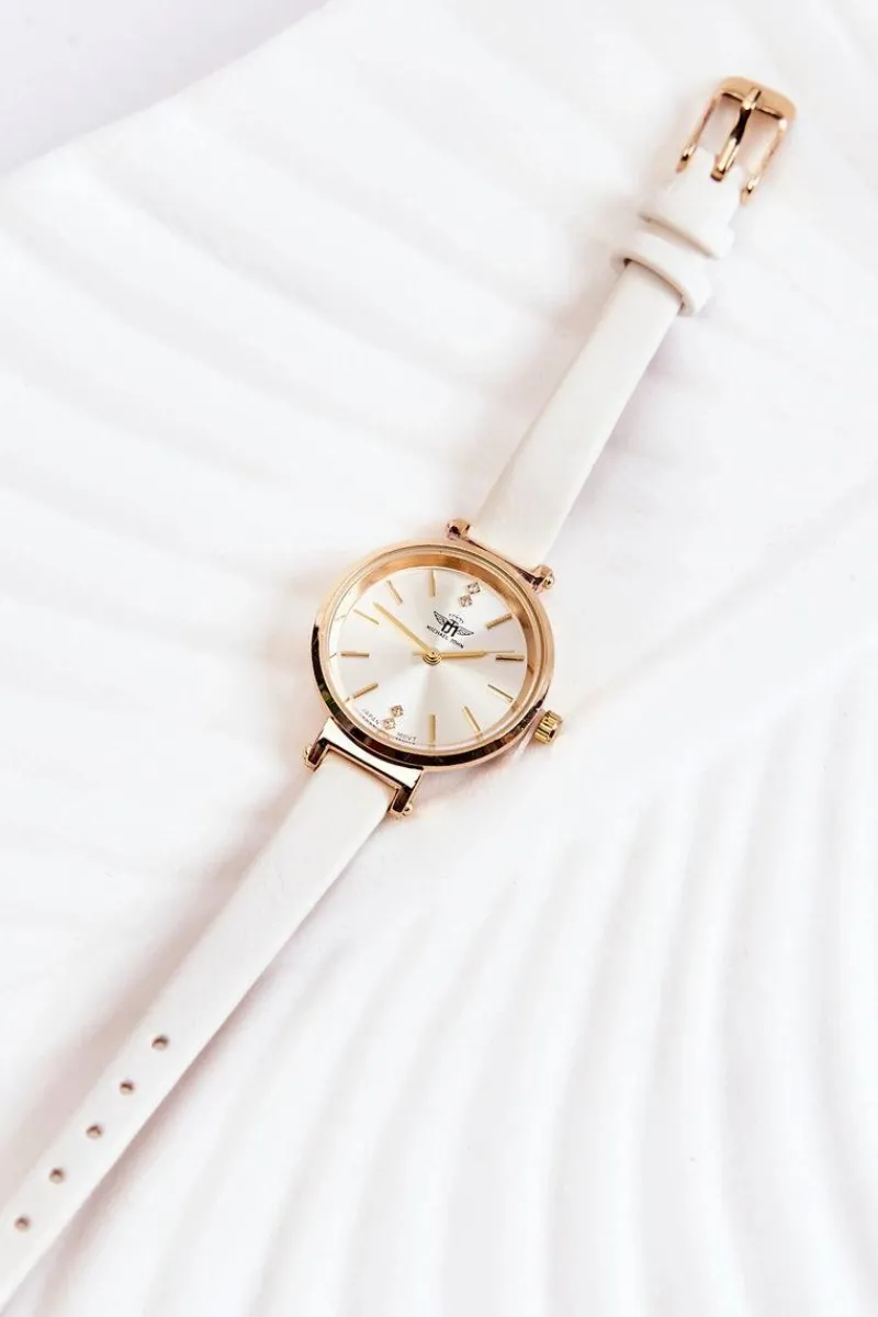 Zegarki>GG Luxe Damski zegarek Michael John Złoty z Cyrkoniami