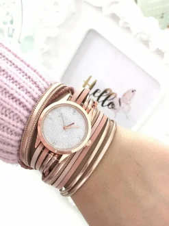 Sale Michael John Damski Zegarek Nadine Różowy