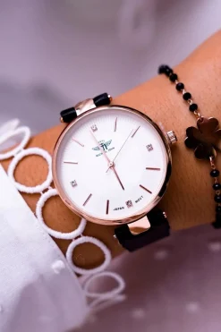 Online Michael John Damski Zegarek Czarny Narsen