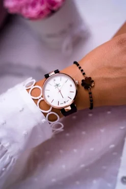 Online Michael John Damski Zegarek Czarny Narsen