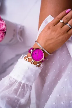 Outlet Michael John Damski Zegarek Fuksja Narsen