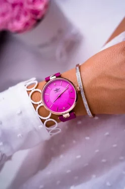 Outlet Michael John Damski Zegarek Fuksja Narsen