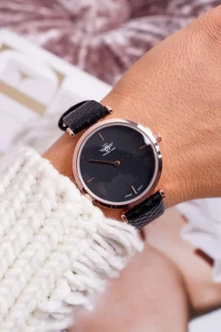 New Damski Zegarek Czarny Snake Glami Zegarki