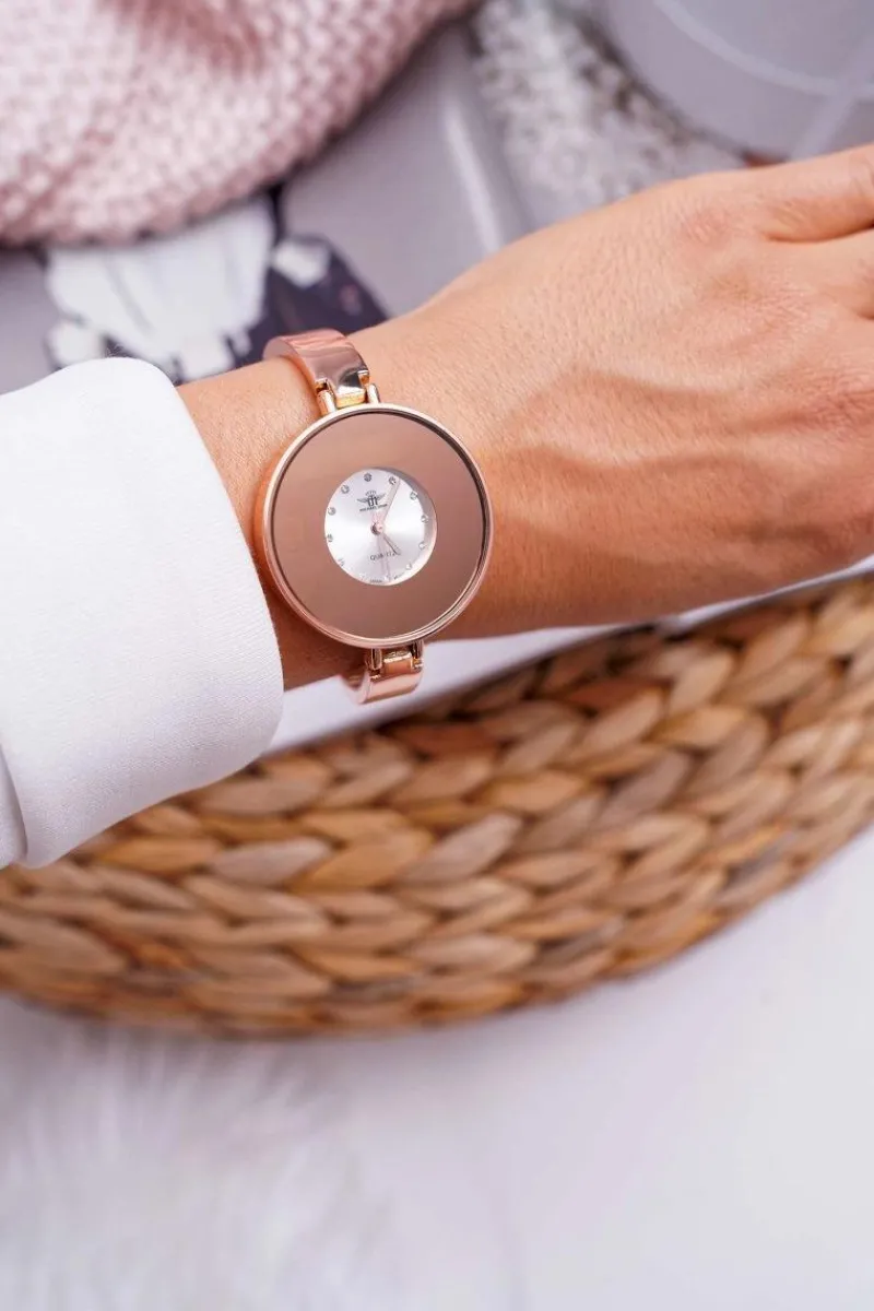 Outlet Damski Zegarek Różowe Złoto Neptos Zegarki