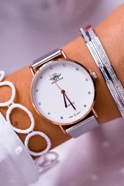 Hot Michael John Damski Zegarek Srebrny Dimaha