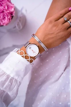 Hot Michael John Damski Zegarek Srebrny Dimaha