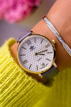 Outlet Michael John Damski Zegarek Szary Lottanu