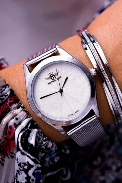 Zegarki>Michael John Damski Zegarek Srebrne Armedana