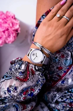 Zegarki>Michael John Damski Zegarek Srebrne Armedana