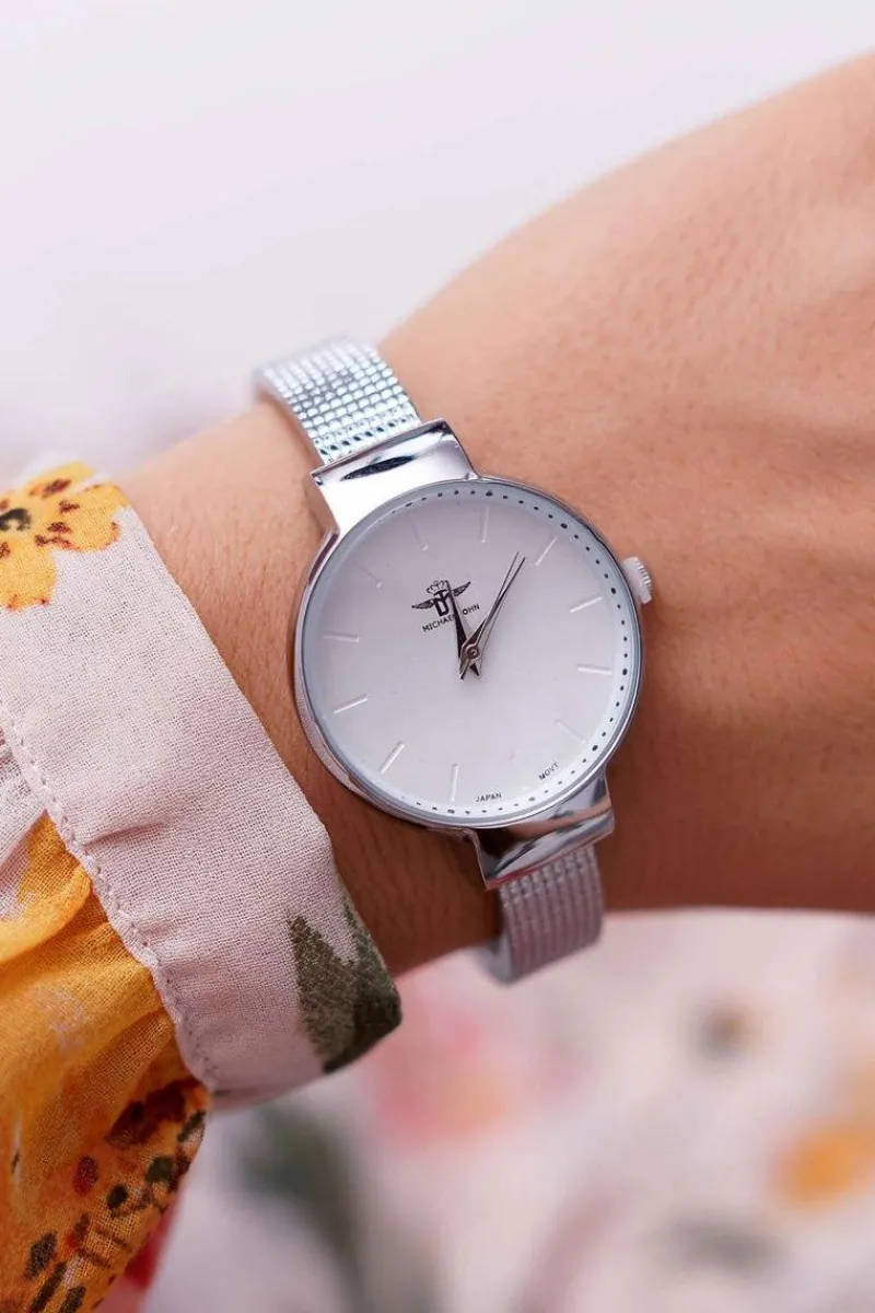 Damski Zegarek Srebrny Inka Zegarki