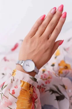 Damski Zegarek Srebrny Inka Zegarki