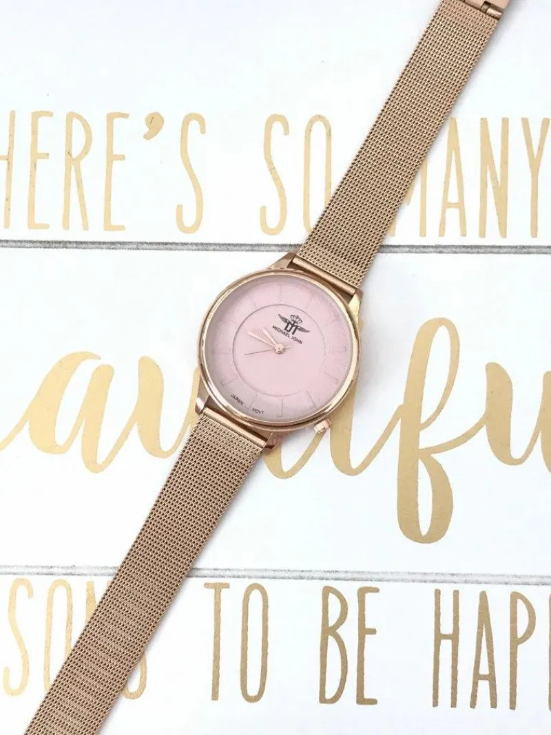 Best Michael John Damski Zegarek Sceptre Różowa Tarcza