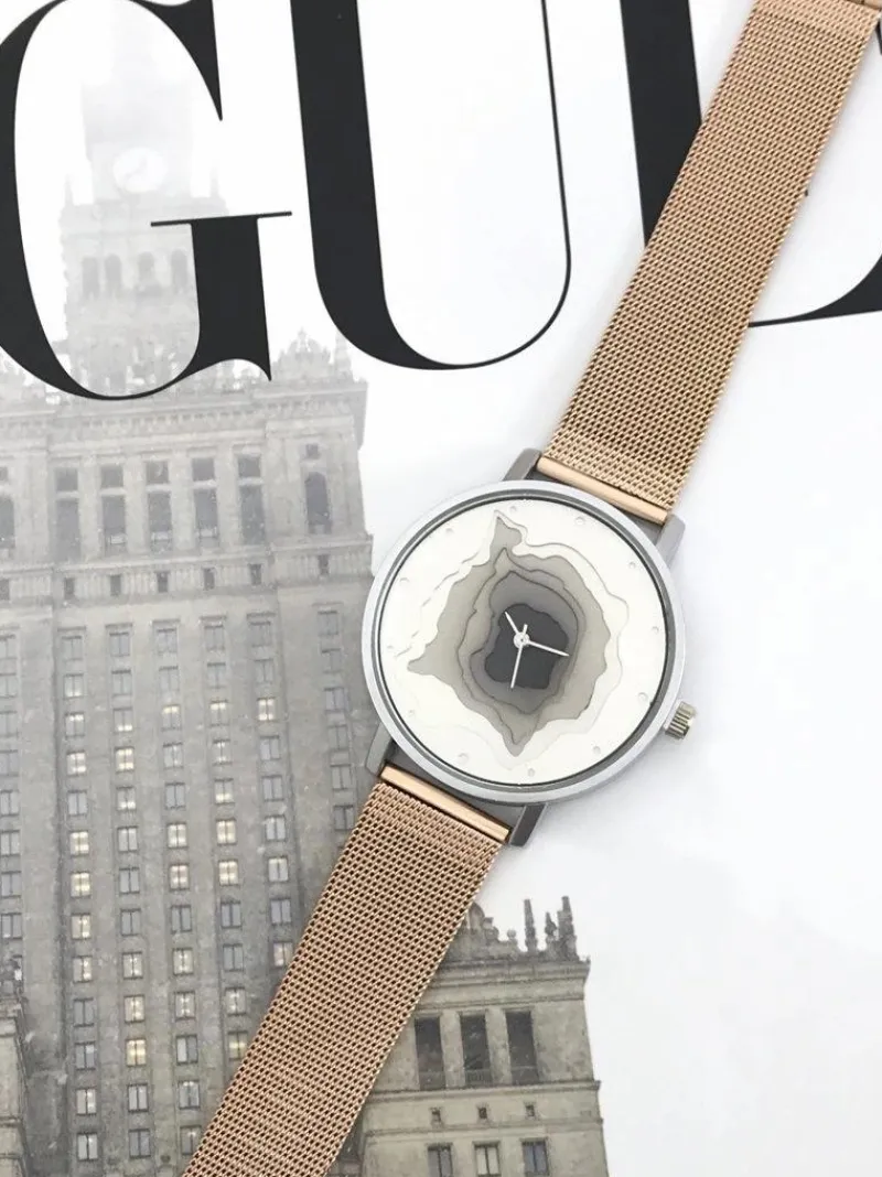 Outlet Michael John Damski Zegarek Cratos Różowe Złoto