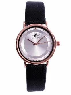 Best Michael John Damski Zegarek Paule Czarny Biała Tarcza