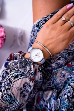 New Ernest Damski Zegarek Michael John Niebieski Ivaria