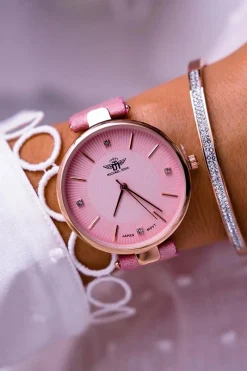 Online Michael John Damski Zegarek Różowy Narsen