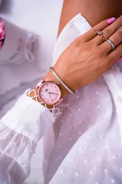 Online Michael John Damski Zegarek Różowy Narsen