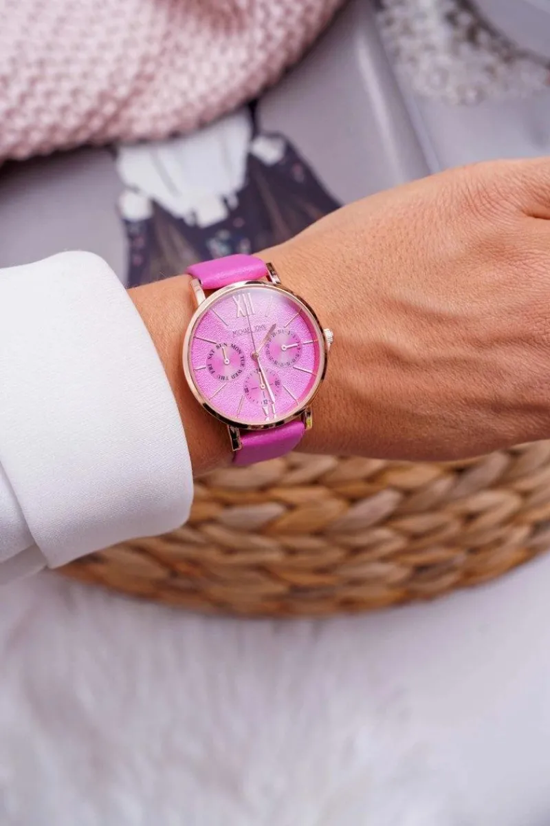 Zegarki>Michael John Damski Zegarek Różowy Estrado
