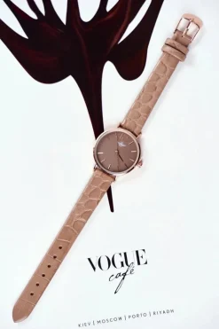 Zegarki>Michael John Damski Zegarek Snake Beżowy Caito