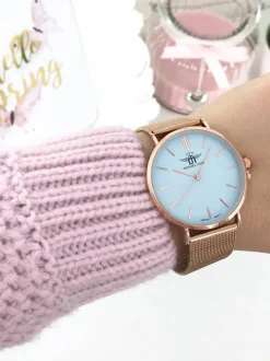 Outlet Michael John Damski Zegarek Florence Błękitna Tarcza 40mm