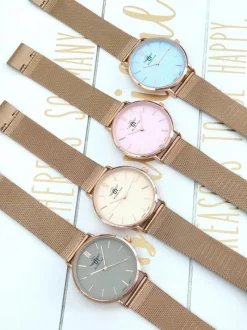 Outlet Michael John Damski Zegarek Florence Błękitna Tarcza 40mm