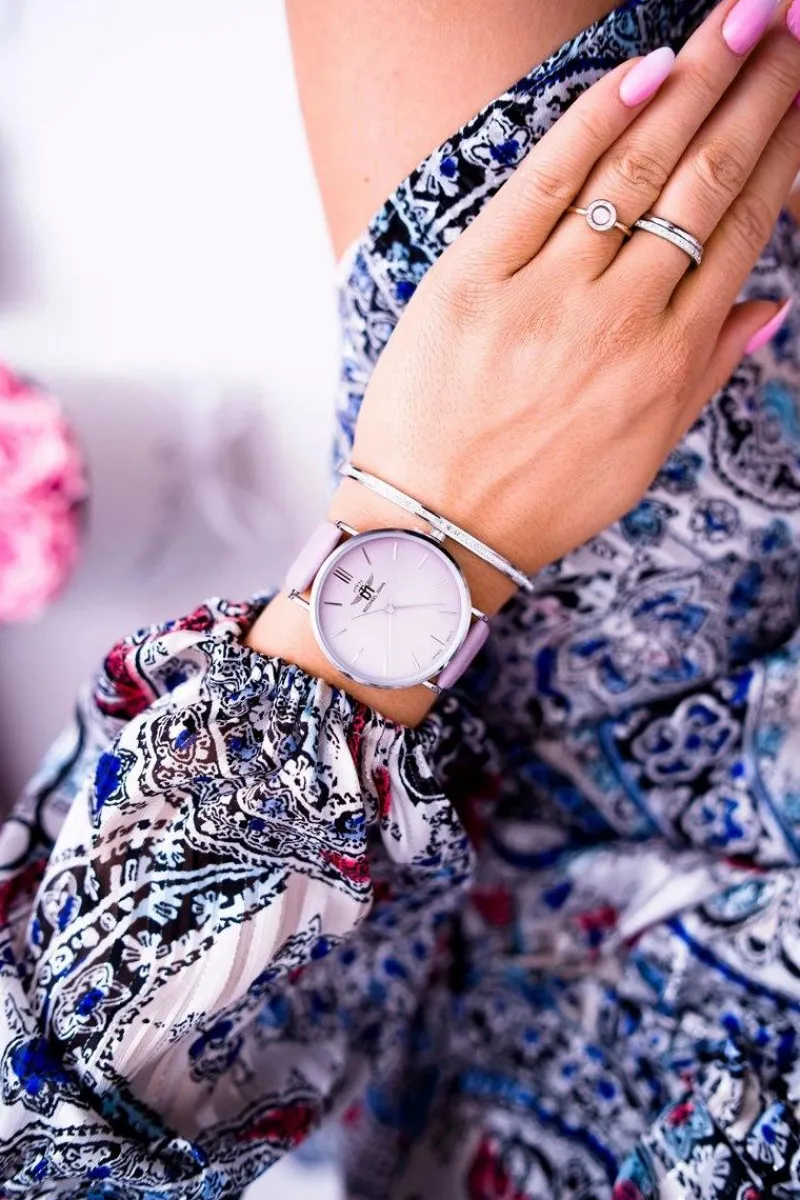 Zegarki>Michael John Damski Zegarek Fioletowy Florence