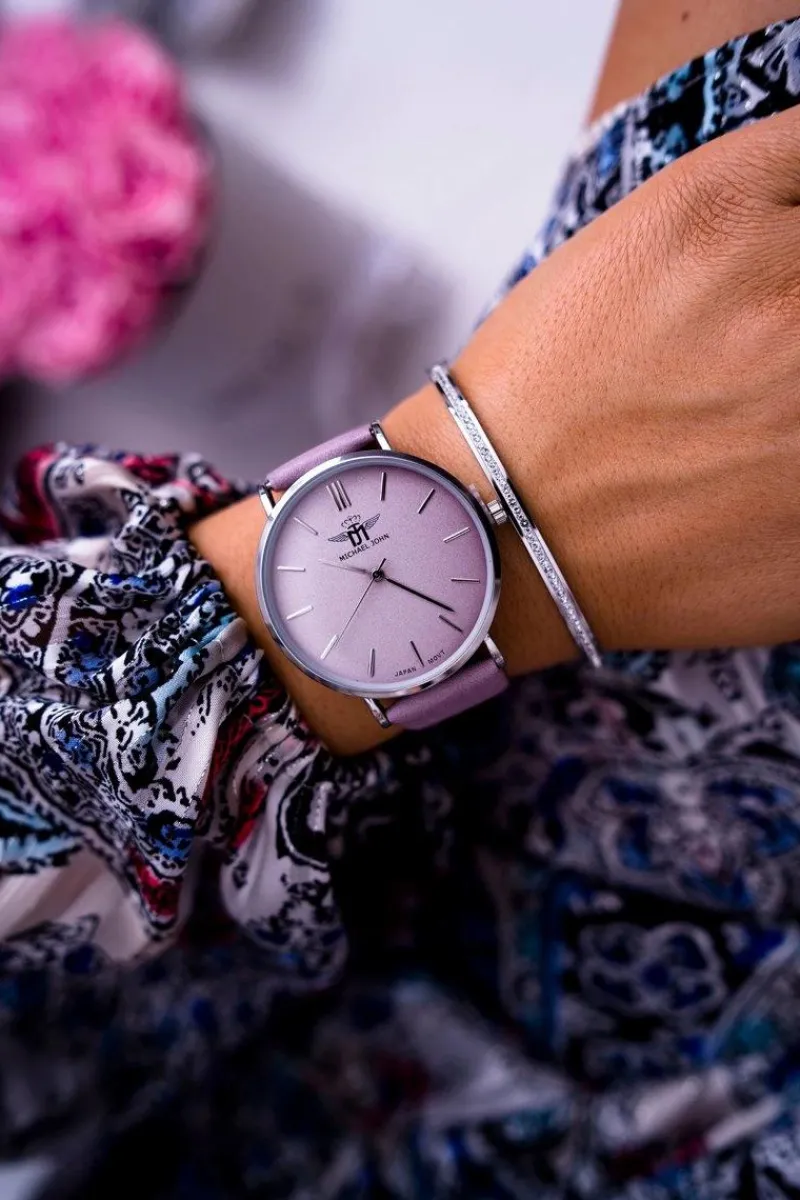 Zegarki>Michael John Damski Zegarek Fioletowy Florence