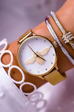 Online Ernest Damski Zegarek Michael John Złoty Murien