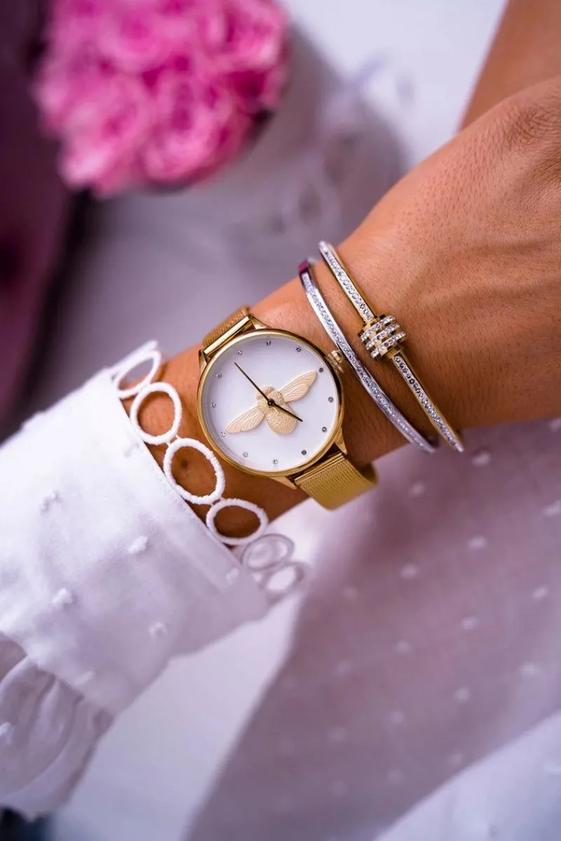 Online Ernest Damski Zegarek Michael John Złoty Murien