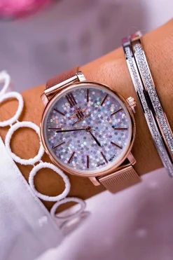 Online Michael John Damski Zegarek Różowe Złoto Eneli