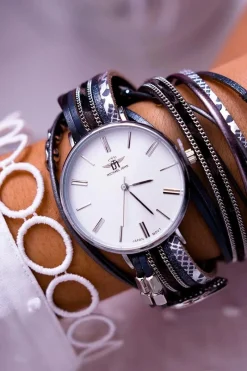 Hot Michael John Damski Zegarek Owijany Szary Lanell