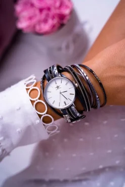 Hot Michael John Damski Zegarek Owijany Szary Lanell