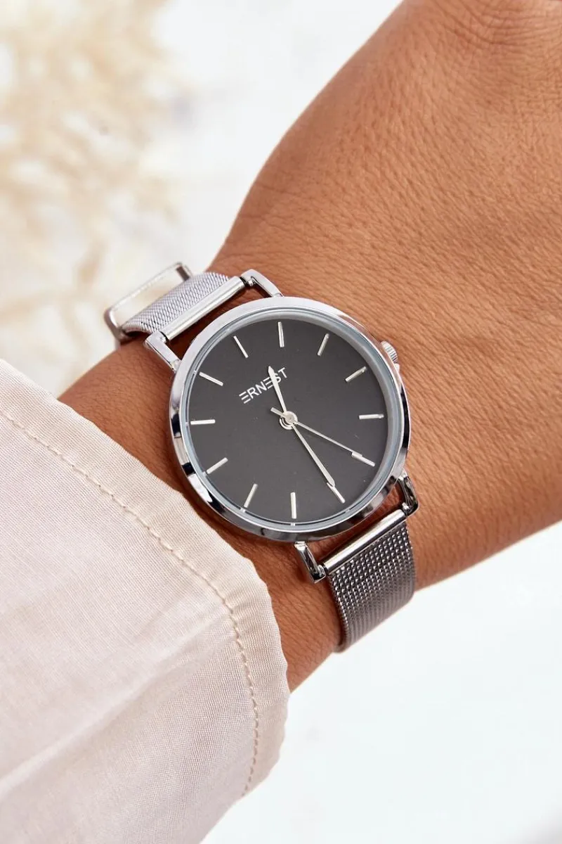 Sale Damski Zegarek Na Bransolecie E97280 Srebrny Zegarki