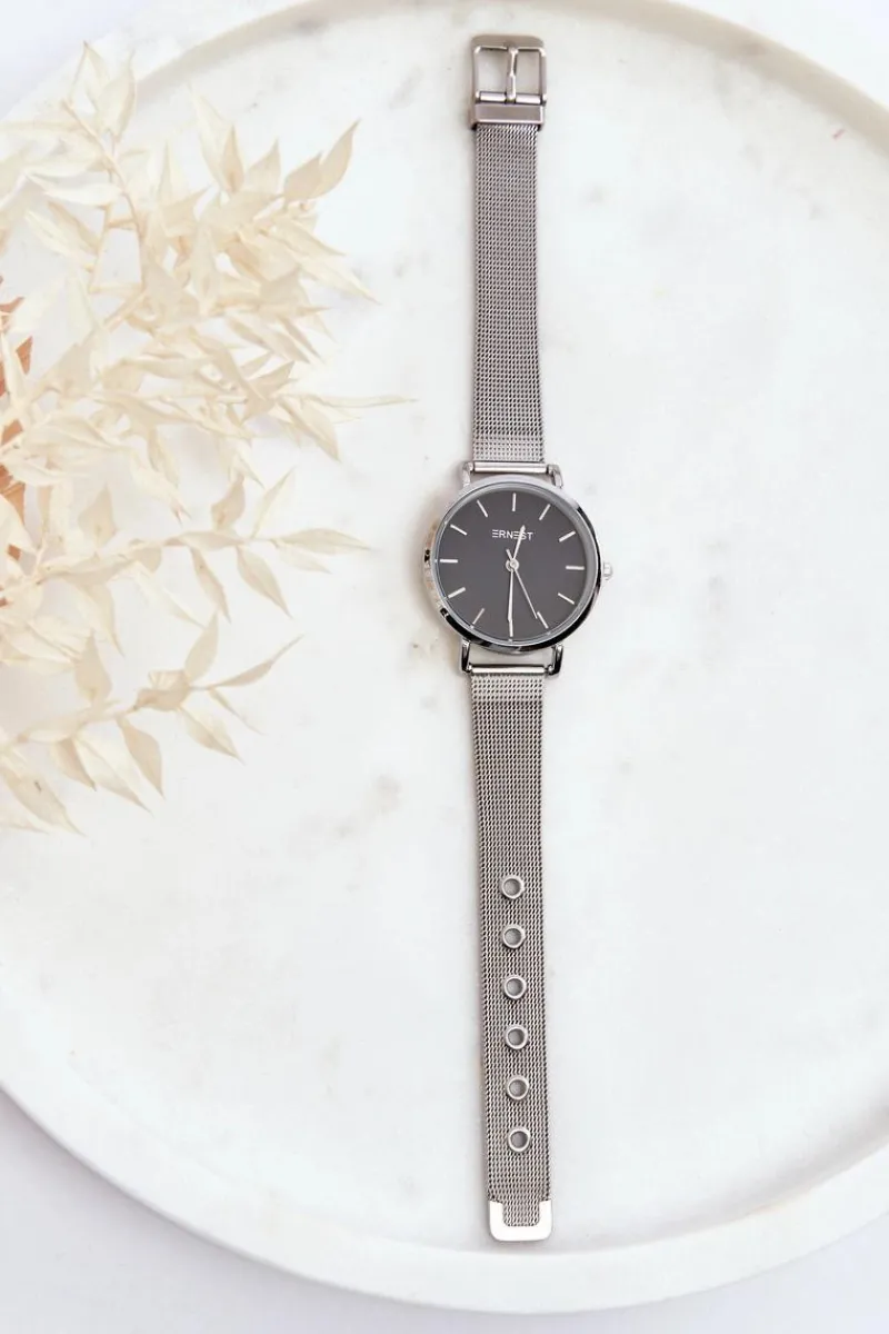 Sale Damski Zegarek Na Bransolecie E97280 Srebrny Zegarki