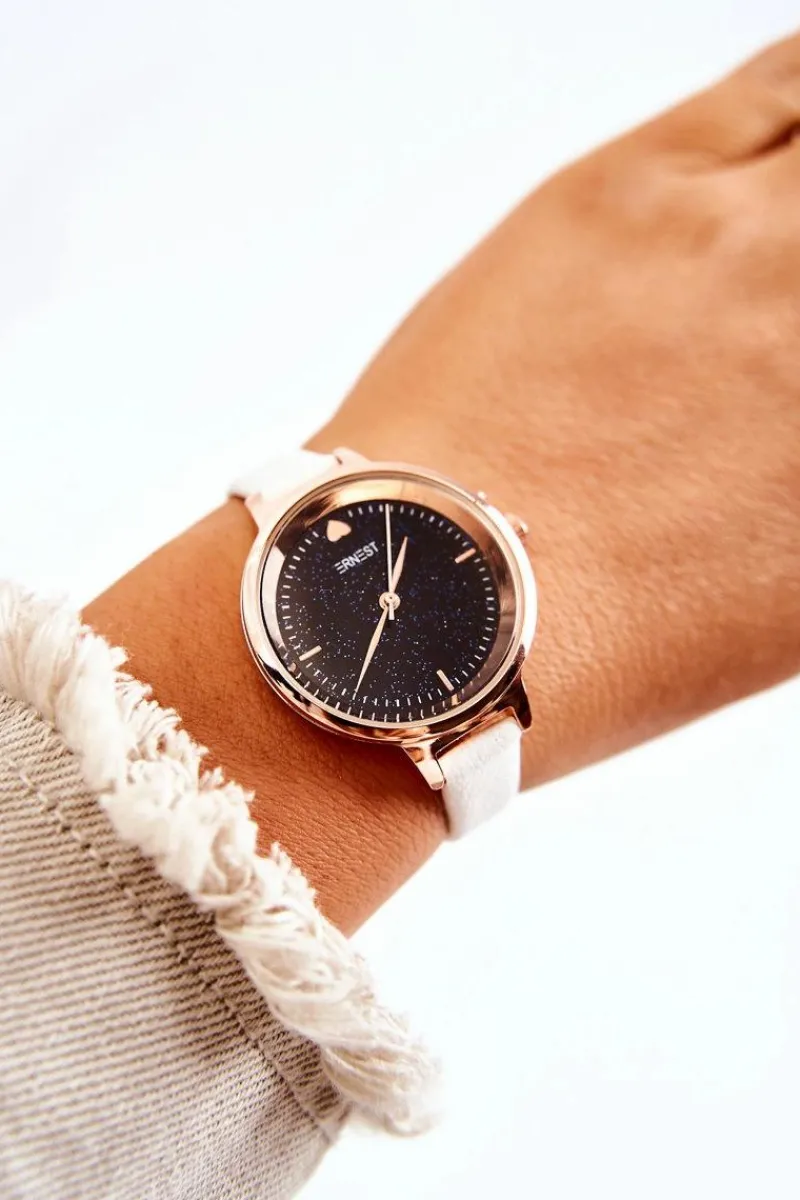 Discount Damski Zegarek Na Cienkim Pasku Biały Zegarki