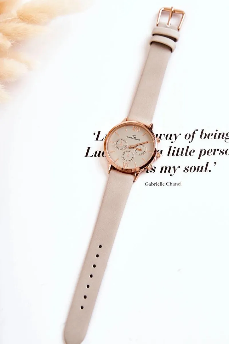 Best Giorgio&Dario Damski Zegarek Na Pasku Giorgio & Dario Szary