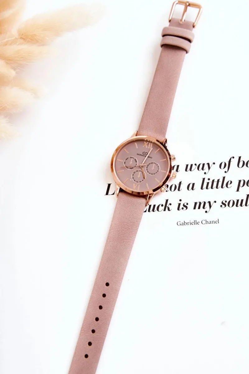 New Damski Zegarek Na Pasku Giorgio & Dario Brudny Róż Zegarki