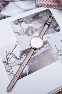 Zegarki>Boto Damski Zegarek Szary Kryształki Maniaq