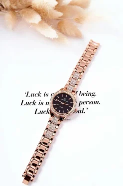 New Giorgio&Dario Damski Zegarek Z Bransoletą Różowe Złoto