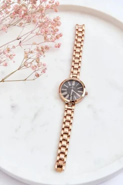 Clearance Boto Damski Zegarek Z Ciemną Tarczą Giorgio&Dario Różowe Złoto