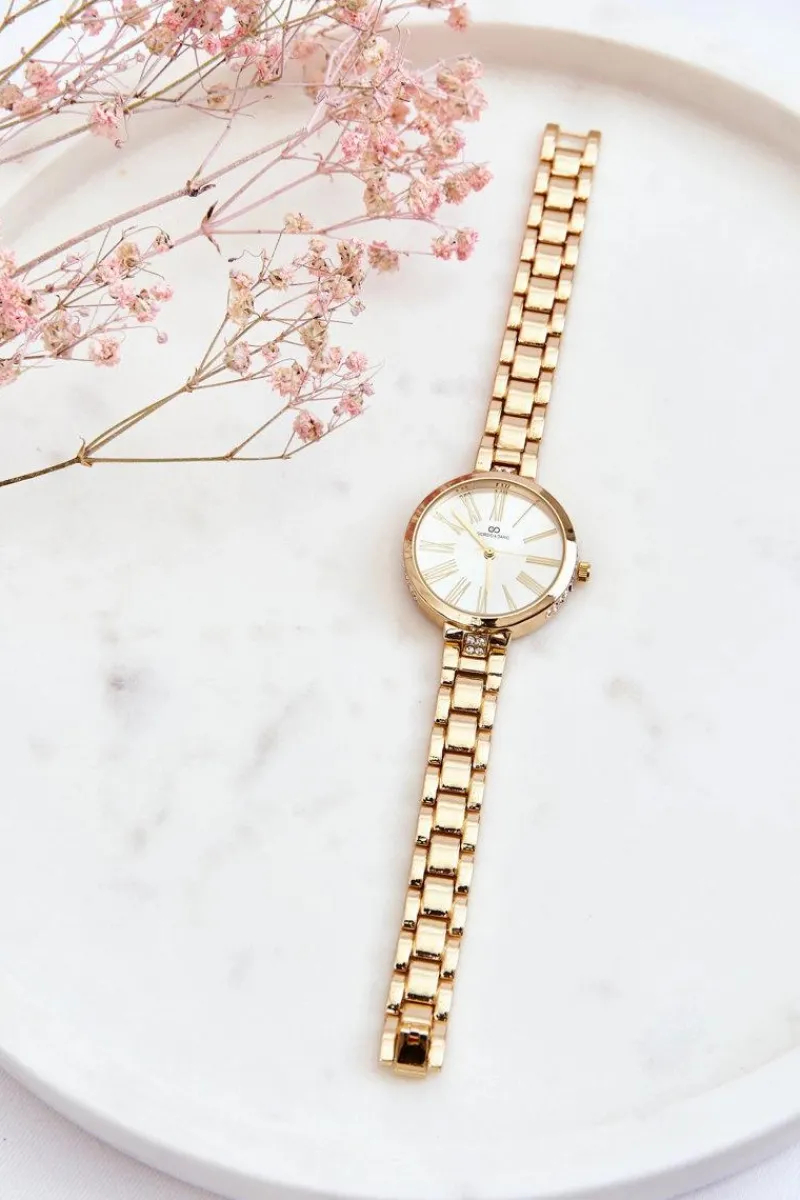 Zegarki>Boto Damski Zegarek Z Jasną Tarczą Giorgio&Dario Złoty