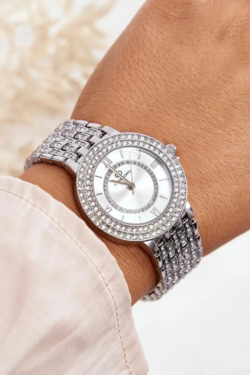 Giorgio&Dario Damski Zegarek Ze Zdobieniem Giorgio & Dario GDM1556 Srebrny