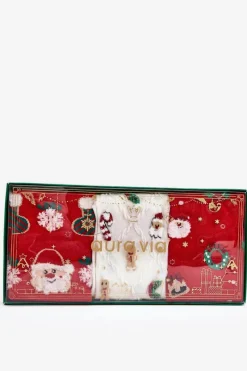 Skarpetki|Skarpetki>Aura.via Damski Zestaw Świątecznych Skarpetek 3-Pak - Wzór 2